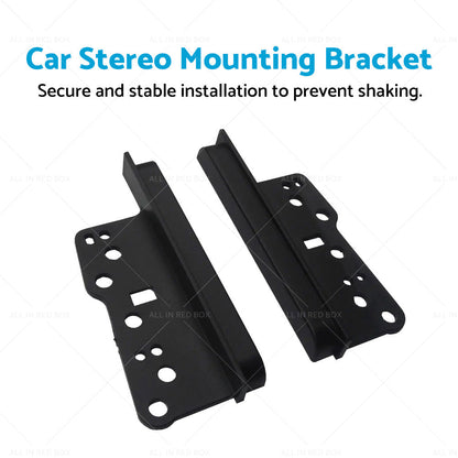 Car Stereo Side Trims Brackets 2Din Double Fascia Facia Dash Suitable For Toyota-1