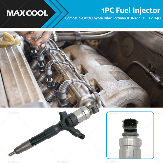 Diesel Fuel Injector Suitable for Toyota Hilux Fortuner KUN26 1KD-FTV D4D 3. 0L-0