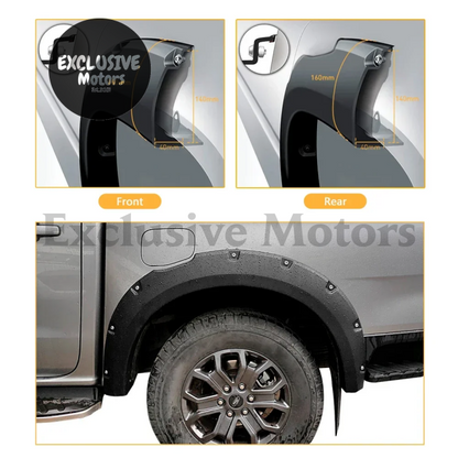 Offroad Style Fender Flares Wheel Arch For Ford Ranger (2022-2023 + ) - Next Gen Wildtrak Sport Xlt