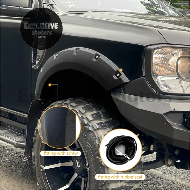 Offroad Style Fender Flares Wheel Arch For Ford Ranger (2022-2023 + ) - Next Gen Wildtrak Sport Xlt