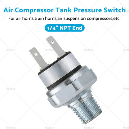1 4inch NPT End Air Compressor Pressure Tank Control Switch Off Valve 90-120PSI-4