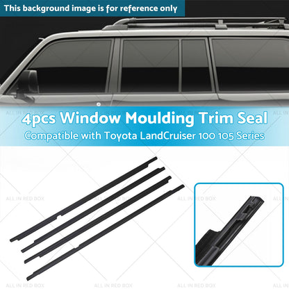 Black Weatherstrips Suitable For Toyota LandCruiser 100 105 Series Side Door 4pc-2