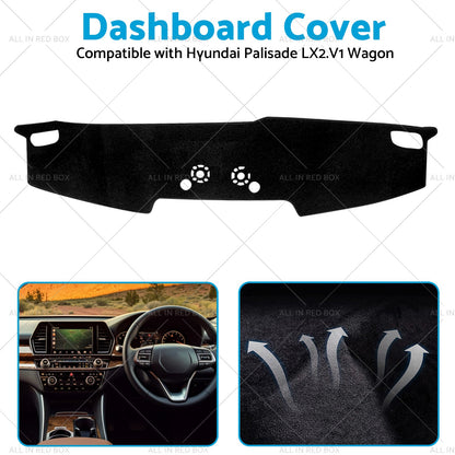Non-Slip Dash Mat SuitableFor Hyundai Palisade Wagon NO HEADS UP DISPLAY 2020-23-4