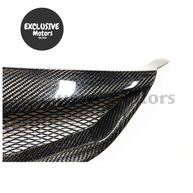 Front Bumper Grille for Mazda 6 (2006-2010) Black Carbon Fiber Style