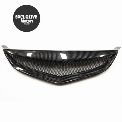 Front Bumper Grille for Mazda 6 (2006-2010) Black Carbon Fiber Style