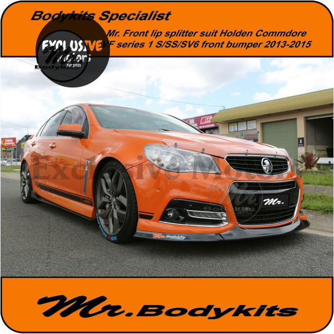 Front Bumper Lip Splitter for Holden Commodore VF Series 1 Sedan/Ute/Wagon