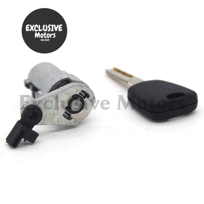 Front Door Lock & Ignition Switch Barrel With Keys For Peugeot 307