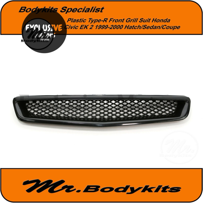 Front Grill Grille for Honda Civic 1999-2000 EK 2 Series