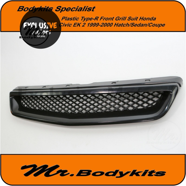 Front Grill Grille for Honda Civic 1999-2000 EK 2 Series