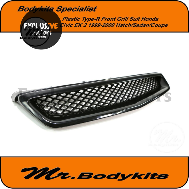 Front Grill Grille for Honda Civic 1999-2000 EK 2 Series