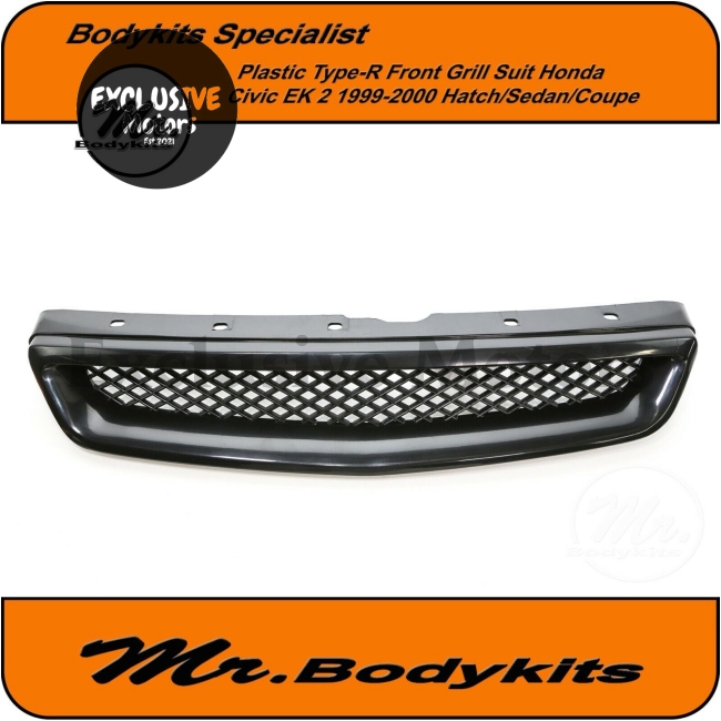 Front Grill Grille for Honda Civic 1999-2000 EK 2 Series