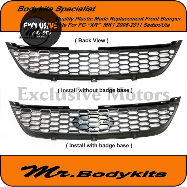 Badgeless Front Bumper Grille for Ford Falcon FG XR MK1 (2006-2011)