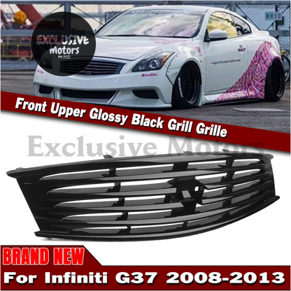 Front Grille for Infiniti G37 2-Door Coupe (2008-2013) Gloss Black