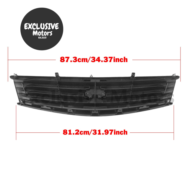 Front Grille for Infiniti G37 2-Door Coupe (2008-2013) Gloss Black