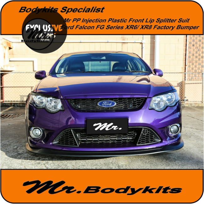 Front Lip Splitter for Ford Falcon XR6, XR8 FG MK1 (Front Bumper Body Kit)