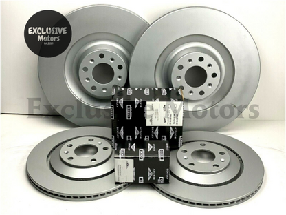 Front & Rear Brake Pads & Rotors Set for Bentley Continental GT & Flying Spur