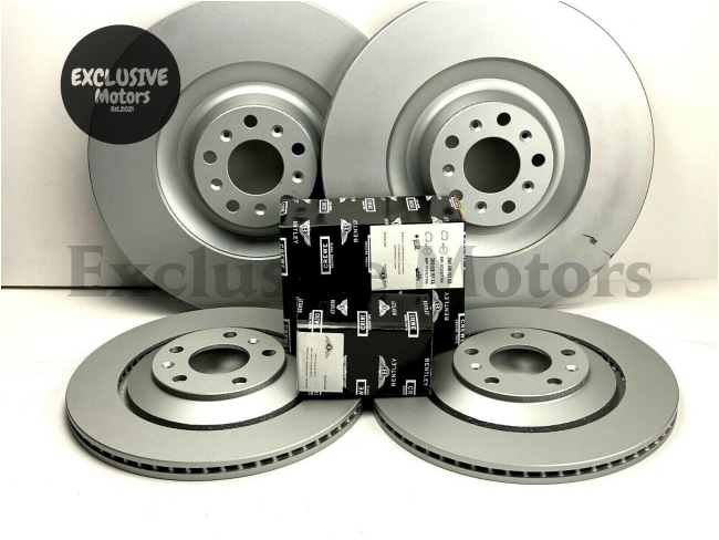 Front & Rear Brake Pads & Rotors Set for Bentley Continental GT & Flying Spur