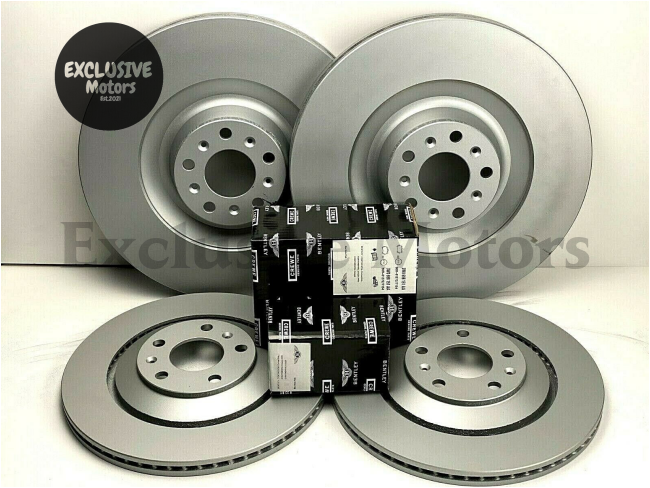 Front & Rear Brake Pads & Rotors Set for Bentley Continental GT & Flying Spur