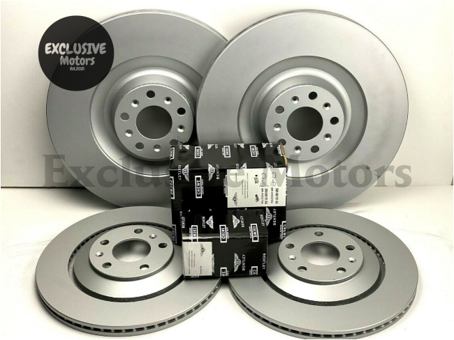 Front & Rear Brake Pads & Rotors Set for Bentley Continental GT & Flying Spur