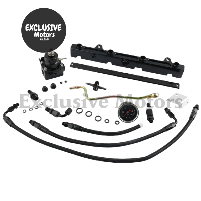 Fuel Rail With Pressure Regulator And Gauge For Honda Civic D15 D16 D17