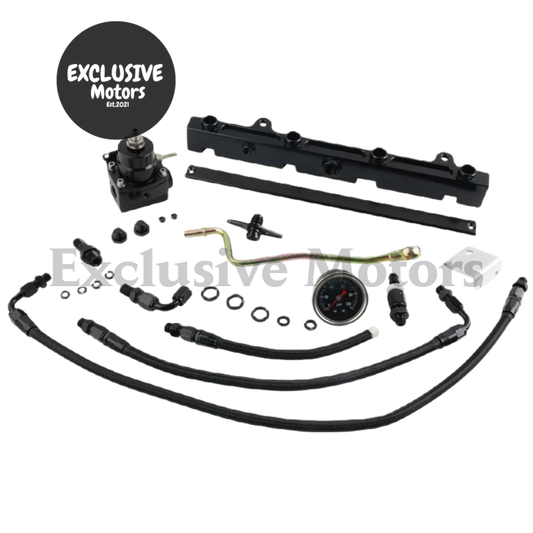 Fuel Rail With Pressure Regulator And Gauge For Honda Civic D15 D16 D17