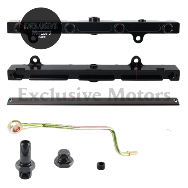 Fuel Rail With Pressure Regulator And Gauge For Honda Civic D15 D16 D17