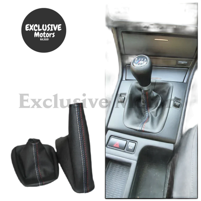 Gear Shift Collars And Handbrake Gaiter Boot Cover For Bmw