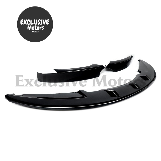 Gloss Black Front Bumper Splitter Lip for BMW 1 Series E82 M Sport (2007-2013)