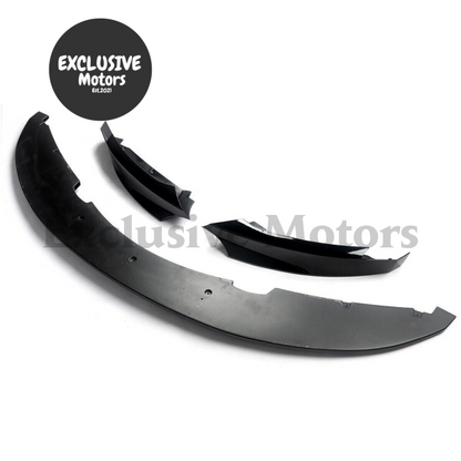 Gloss Black Front Bumper Splitter Lip for BMW 1 Series E82 M Sport (2007-2013)