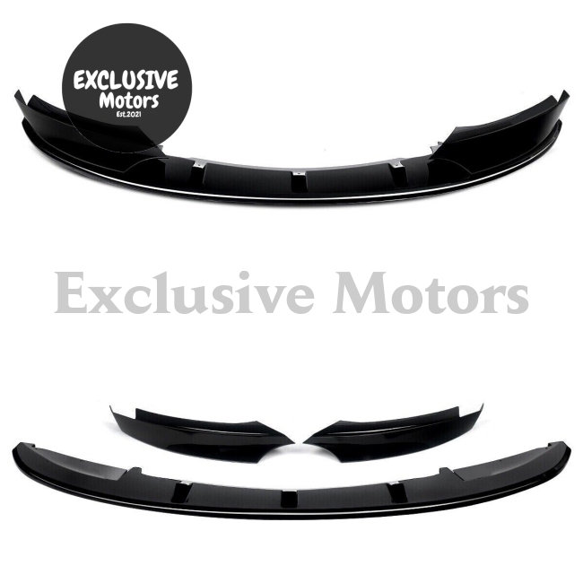 Gloss Black Front Bumper Splitter Lip for BMW 1 Series E82 M Sport (2007-2013)