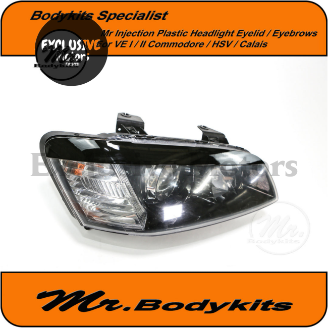 Gloss Headlight Eyebrows for Holden VE Commodore, Calais, HSV