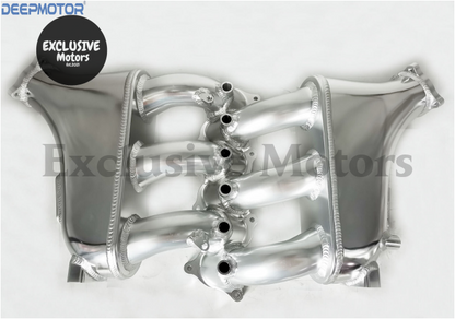 GTR R35 VR38DETT Billet Intake Manifold with Fuel Rail for Nissan (2009-Up) - Silver