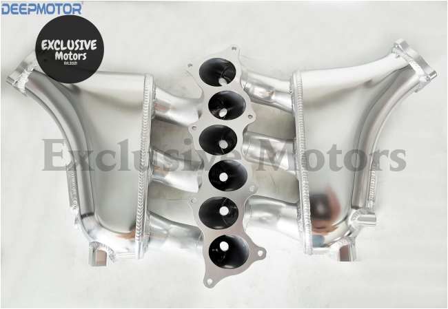 GTR R35 VR38DETT Billet Intake Manifold with Fuel Rail for Nissan (2009-Up) - Silver