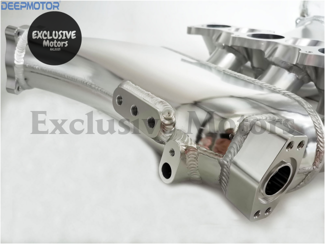 GTR R35 VR38DETT Billet Intake Manifold with Fuel Rail for Nissan (2009-Up) - Silver