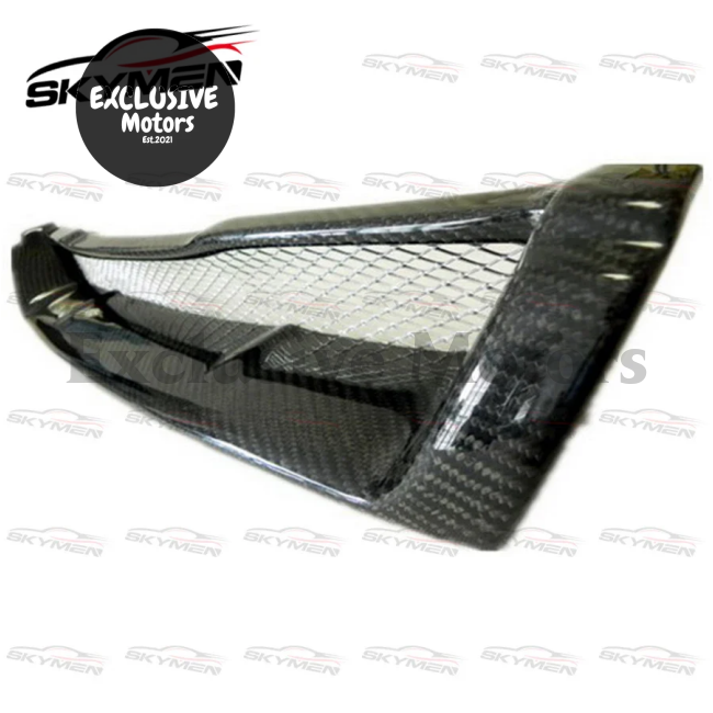 Gtr-Style Carbon Fiber Front Bumper Grille For Nissan Skyline R33 Gtst 1993-1998