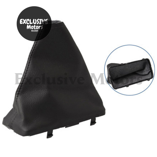 Handbrake Boot Cover Black Leather for Ford Falcon FG, FG-X (2008-2018)