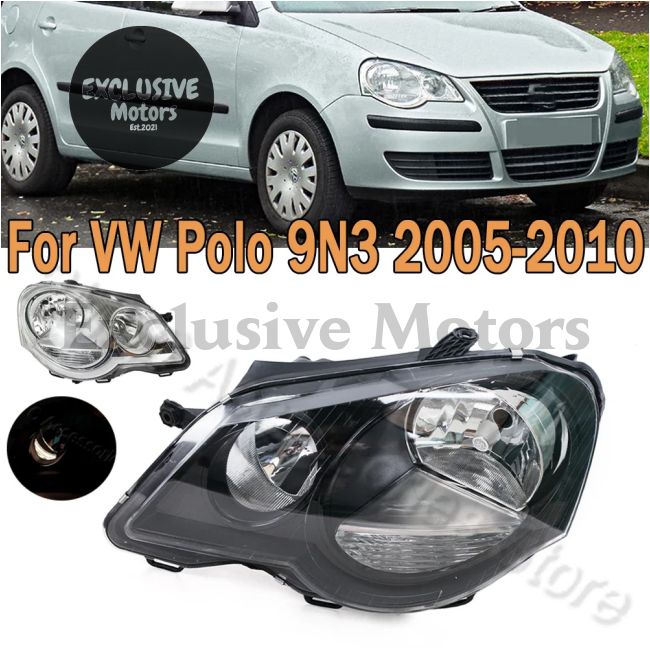 Headlight And Fog Light Assembly For Vw Polo 9N3 (2006-2010)