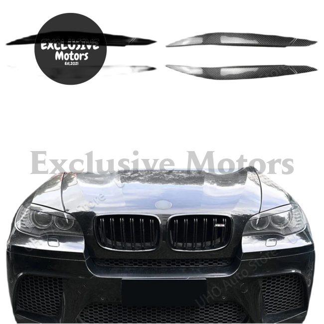 Headlights Eyelids For Bmw X6 X6M (E71 E72) X5M (E70) 2007-2013