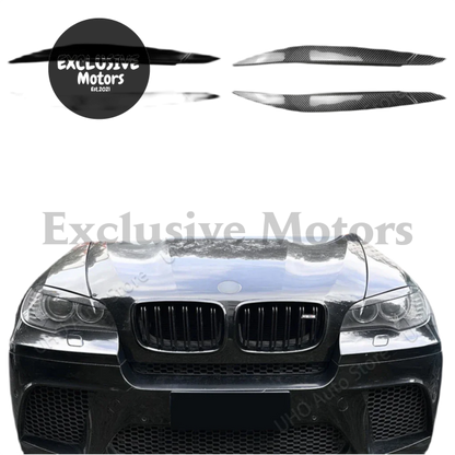 Headlights Eyelids For Bmw X6 X6M (E71 E72) X5M (E70) 2007-2013