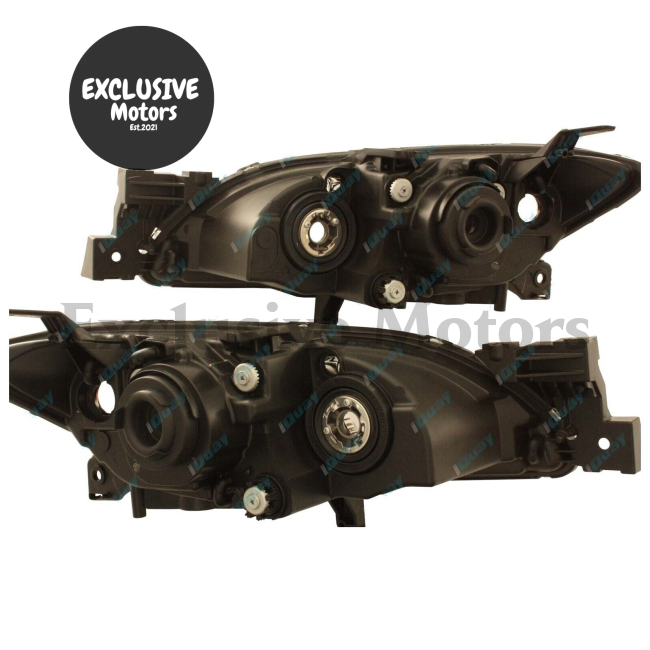 LH + RH Headlights Pair for Mazda 3 BK (2003-2009) 4-Door Sedan - Left and Right Set