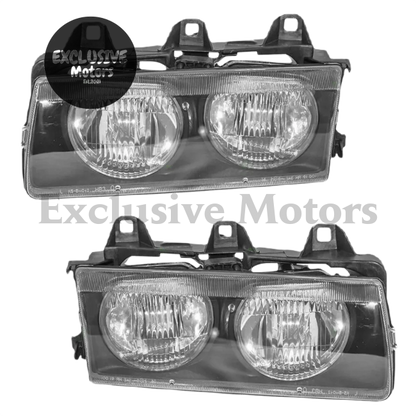 Headlights X 2 For Bmw 3 Series E36 1991-1997