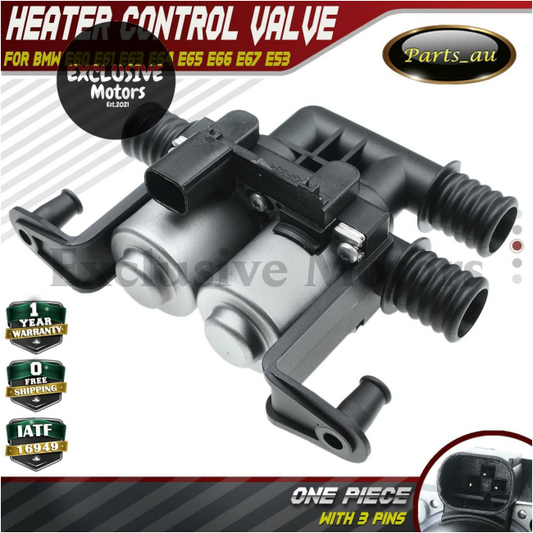 Heater Control Valve for BMW E60, E61, E63, E64, E65, E66, E67, E53 X5, M5, M6 (2002-2010)