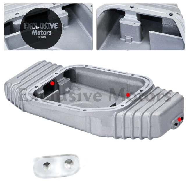 High Capacity Baffled Oil Pan for Nissan SR20DET (S13, S14, S15, Silvia, 180SX, 240SX)