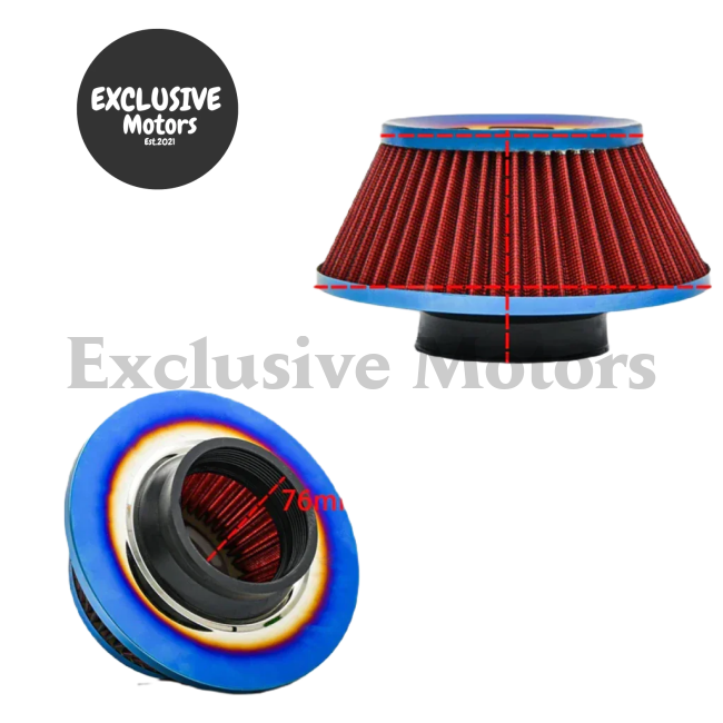 High Flow Air Filter 76Mm Pod