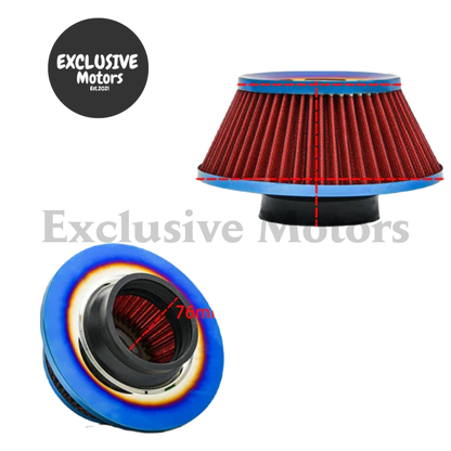 High Flow Air Filter 76Mm Pod