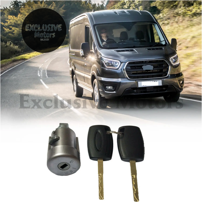 Ignition Barrel Switch With 2 Keys For Ford Transit Mk8 (2014-2019) And Tourneo Custom (2012-2019)