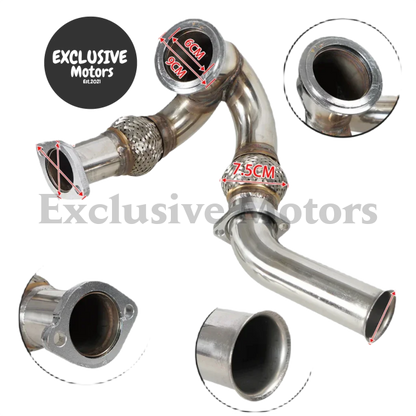 Intercooler Pipe Turbocharger Y-Pipe Up Kit For 2003-2007 Ford F250 F350 F450 F550 6.0L Powerstroke