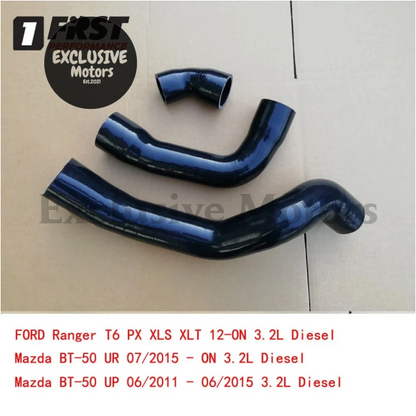 Intercooler Turbo Hoses For Ford Ranger T6/T7 Px Xls/Xlt 3.2L/2.2L (2012-2019)