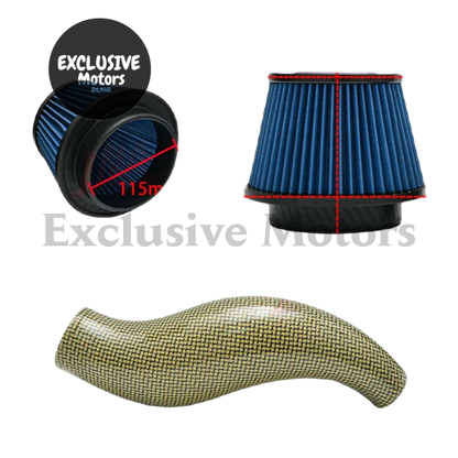 Kevlar Car Air Intake Pipe Kit For Honda Civic Eg (1992-1995)