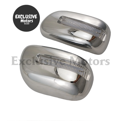 Led Chrome Door Mirror Cover Trim For 2000-2005 Lexus Is200/Altezza